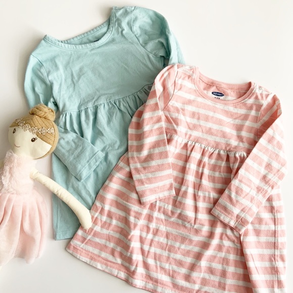 Old Navy Other - Old Navy Girls Pink & Blue Fit & Flare Dresses GUC